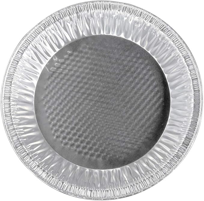 Handi-Foil 10" (Actual Top-Out 9-5/8 Inches - Top-In 8-3/4 Inches) Aluminum Foil Pie Pan - Disposable Baking Tin Plates (Pack of 100)