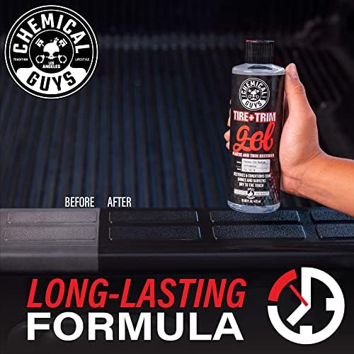 Chemical Guys, Tire & Trim Gel for Plastic & Rubber, Restores Shine, 16 oz | Thick gel restores faded tires