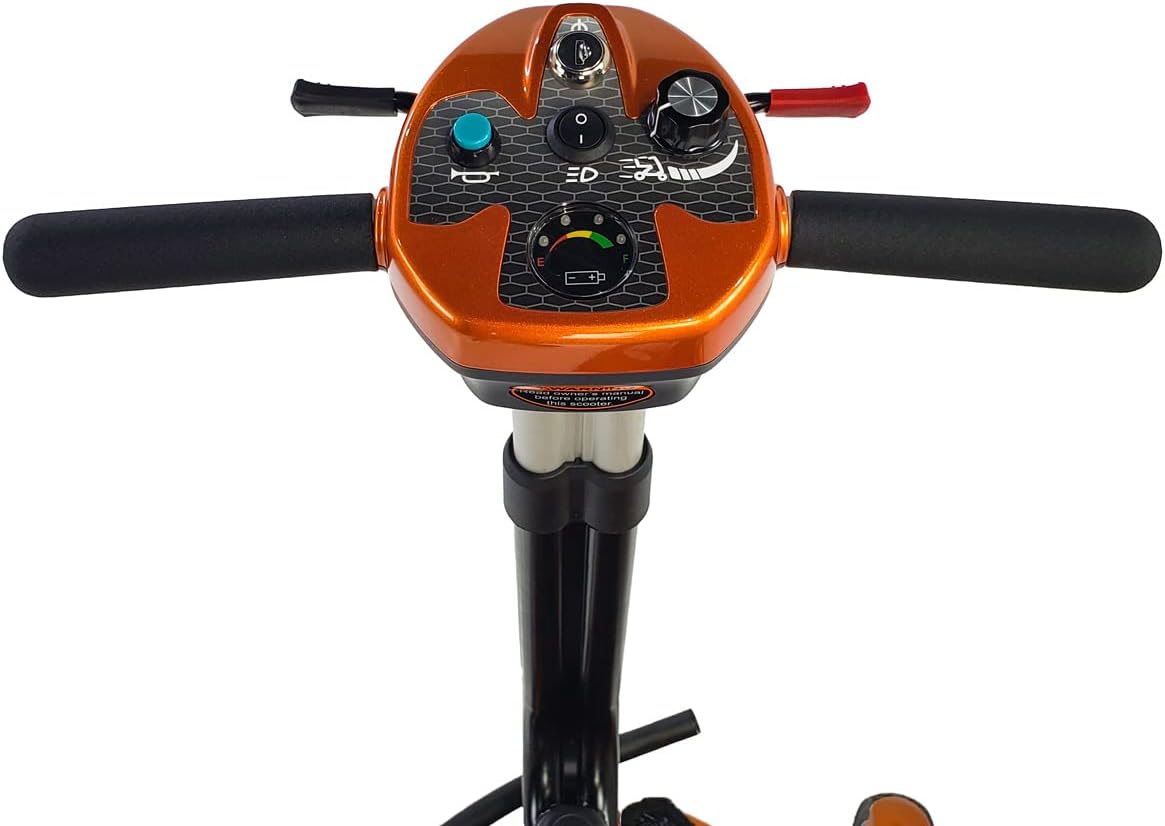 EV RIDER Transport AF 4W - Lightweight Automatic Folding Mobility Scooter - Jupiter Gold