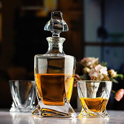 LUXU Whiskey Decanter,25 oz