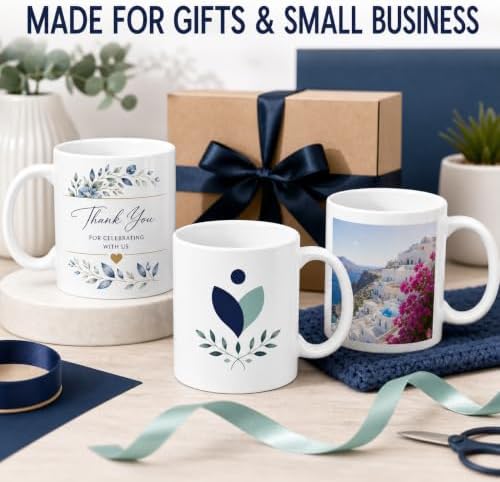 36 Pack Sublimation Mugs 11oz White Blank Ceramic Coffee Mugs with Individual White Boxes, AAA Grade with Premium Coating for Heat Press DIY