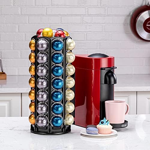 FlagShip Vertuo Pod Carousel Holder 80+ Pods Capacity Black Metal