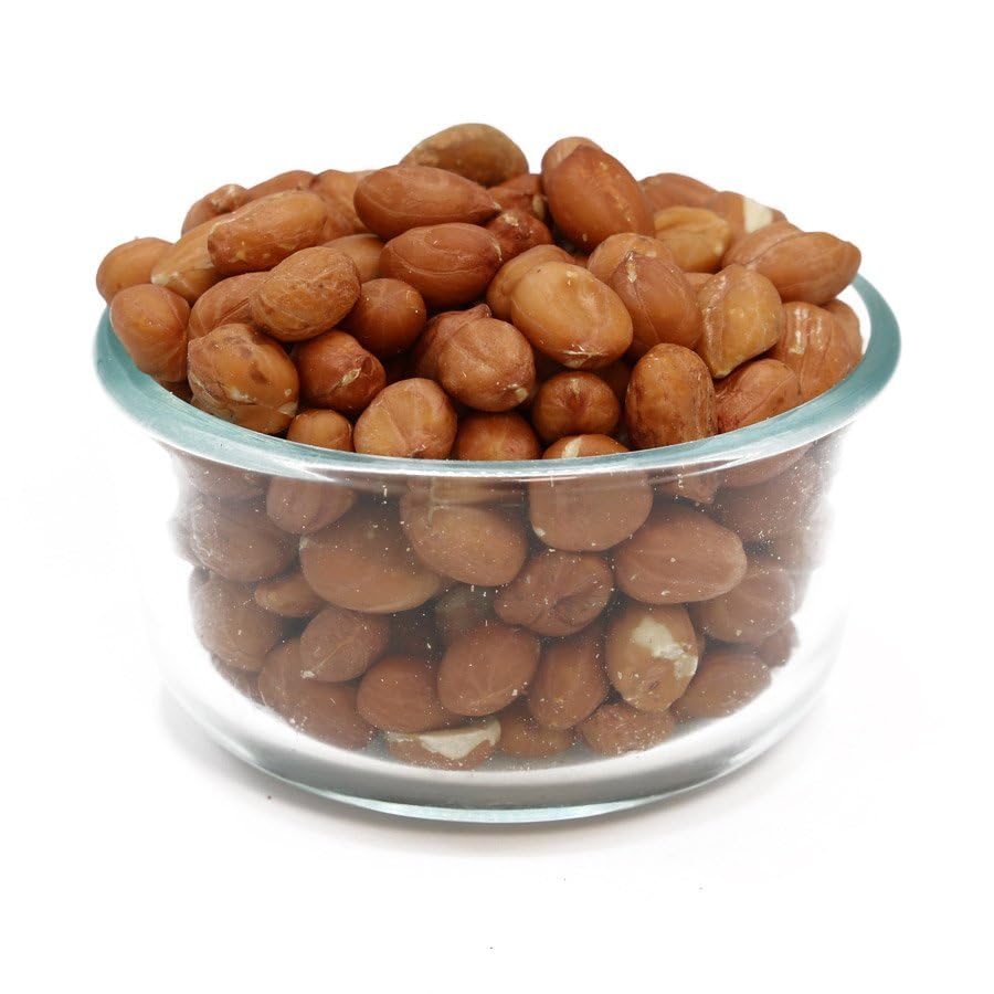 Raw Red-Skin Peanuts, Shelled, Jumbo Runner, Bulk 30 Pound Box, Unsalted Peanuts Great For Trail Mix and Cooking