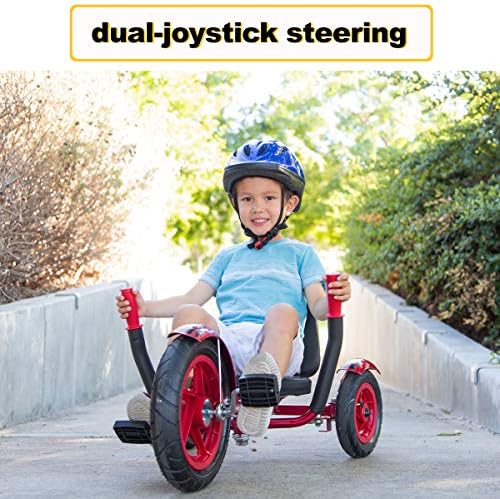 Mobo Mity Sport Safe Tricycle. Toddler Big Wheel Ride On Trike. Pedal Car, Red Large