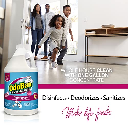 OdoBan Disinfectant Concentrate and Odor Eliminator, Made in the USA, Cotton Breeze Scent, 2 Gallons