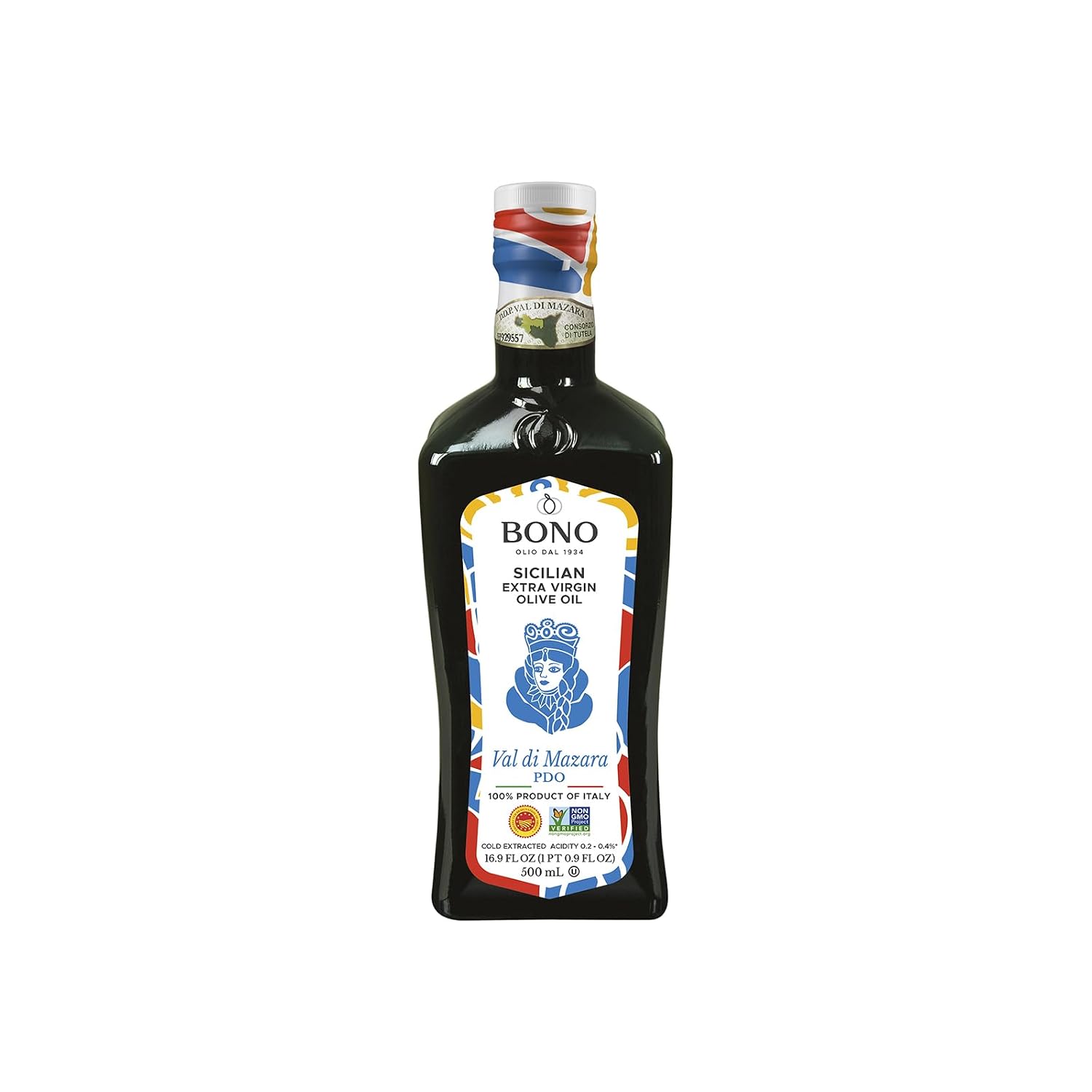 Bono Organic Extra Virgin Olive Oil, 16.9 Fl Oz – USDA Organic, Non-GMO, Certified Gluten Free, Cold Extracted, Clean Label Project Purity Award Winner