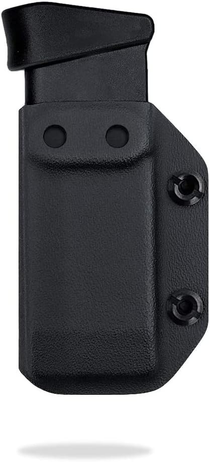 POLE.CRAFT IWB/OWB Magazine Holster Kydex - Mag Carrier Fits: 9mm .40 Double Stack / 9mm .40 Single Stack - P365 1911 Glock 19 19X 17 26 27 28 43 22