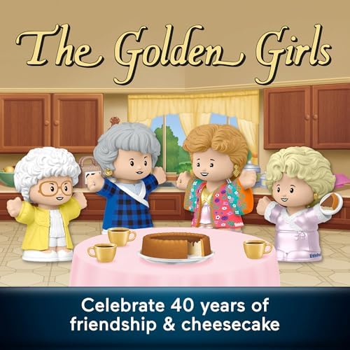 Little People Collector The Golden Girls TV Show Special Edition Set for Adults & Fans, 4 Figures in Display Package