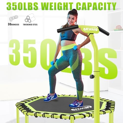Newan 48" Fitness Trampoline with Adjustable Handle Bar