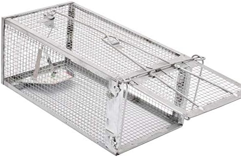 Kensizer Humane Rat Trap, Small Mouse Traps 10.5" L x 5.5" W x 4.5" H | Chipmunk Rodent Trap, Indoor and Outdoor, Mouse Voles Hamsters, Live Cage Catch and Release, 1-Pack