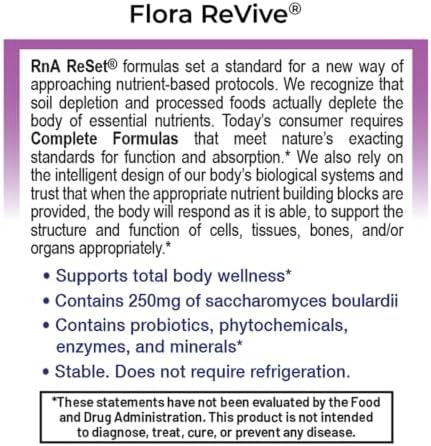 RnA ReSet Flora Revive - Soil-Based Probiotic for Gut Health (60 Capsules)