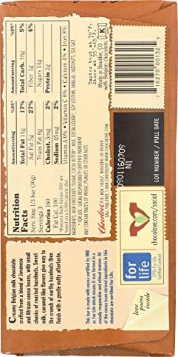 Chocolove Milk Chocolate Bar with Hazelnuts - 3.2 oz2