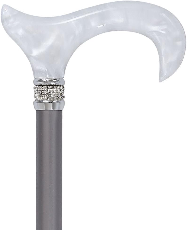 Stylish Walking Sticks – Rhinestone Collar Designer Adjustable Canes Colorful – Best Gift for Men and Women Light Weight Aluminum Shaft & Safe to Walk
