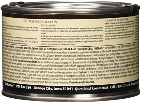 Old Masters 81708, Pecan, 16 Fl Oz