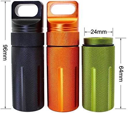 Ccanku C20 EDC Waterproof Case Military Level Survival Pill Match Case Box Container CNC Metal Seal Bottle Camping Essentials Tool