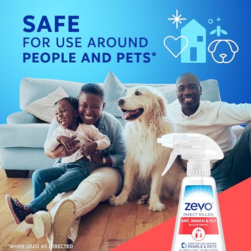 Zevo Flying Insect Bug Aerosol Spray, Kills Flies & Fruit Flies, 2 Bottles