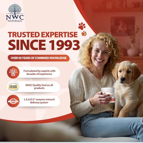 Total-Zymes Digestive Enzymes for Dogs and Cats, 8 oz. Powder | Unflavored Daily Powder, Mix 1 Scoop per Cup of Food, 16 Plant-Based Enzymes and Prebiotic Support Digestion and Absorption