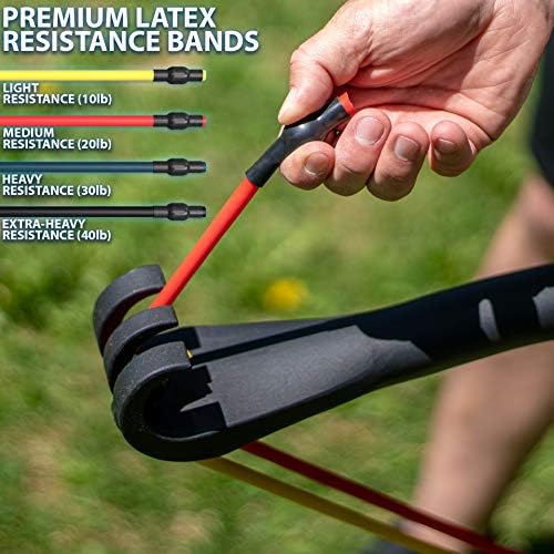 Synergee Resistance Bow – Portable Home Gym Bar and Bands