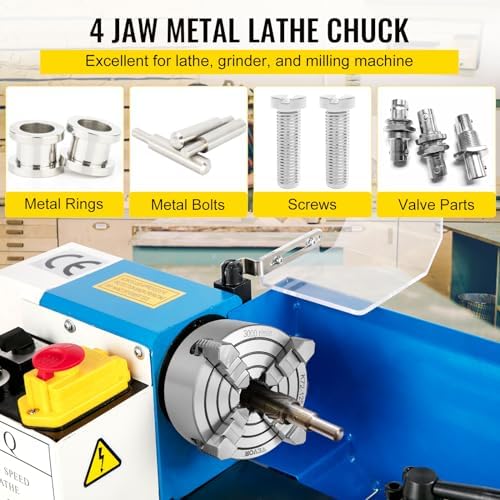 Vevor K72-125 Lathe Chuck 5 Inch 4-Jaw, Lathe Chuck Independent Reversible Jaw, Metal Lathe Chuck Turning Machine Accessories