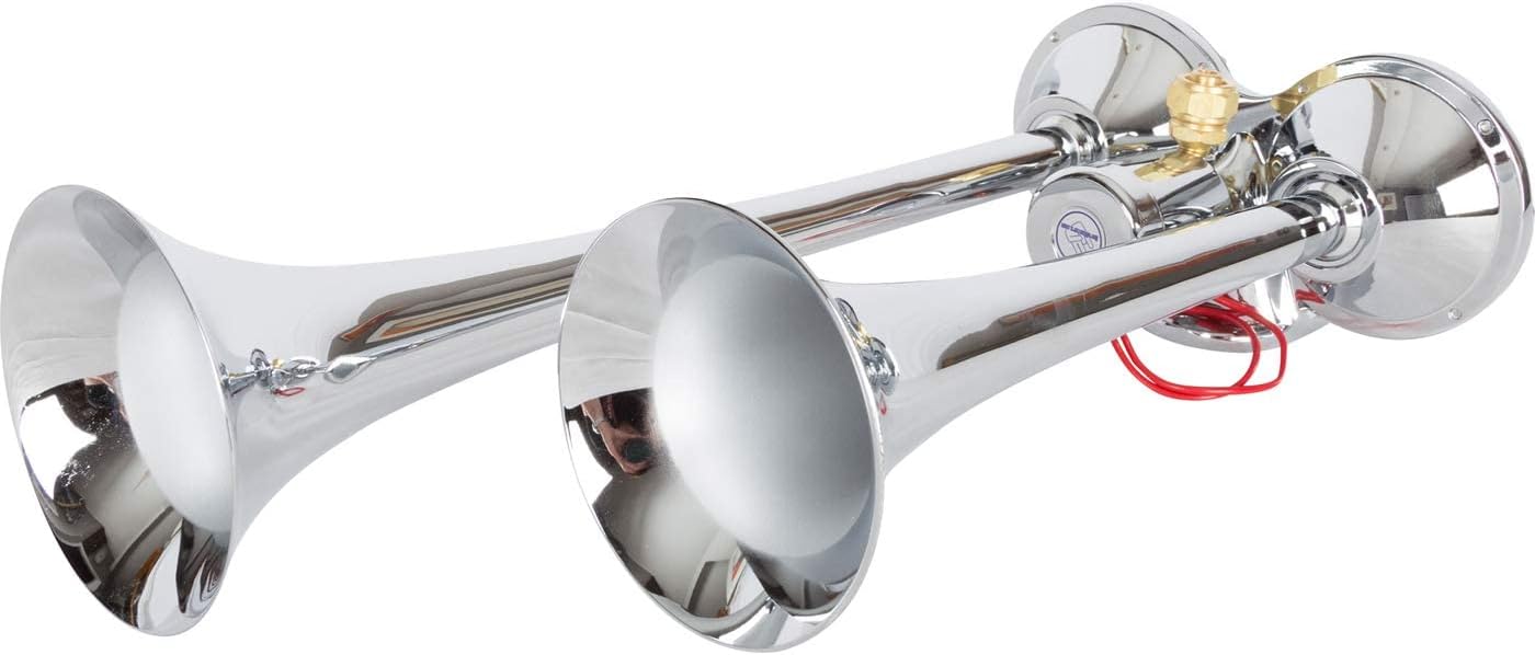PsychoBlasters Chrome Air Horn Only - 2 Trumpets