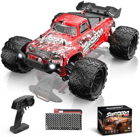 1/18 Scale High Speed RC Cars, 30KM/H 4WD Off-Road Remote Control Trucks for Adults and Kids Boys, All Terrain Truck Toys Gifts