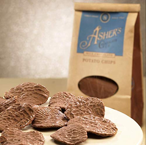 Asher's Chocolate Company, Delicious Chocolate Covered Potato Chips, Made from the Finest Kosher Chocolate, Family Owned Since 1892 (8.5oz