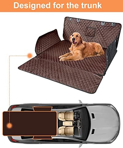 PETICON SUV Cargo Liner for Dogs, Trunk Cover with Bumper Flap Protector