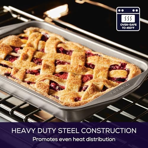 Circulon 51133 total Nonstick Baking Pan/ Nonstick Cake Pan, Rectangle - 9" x 13", Gray