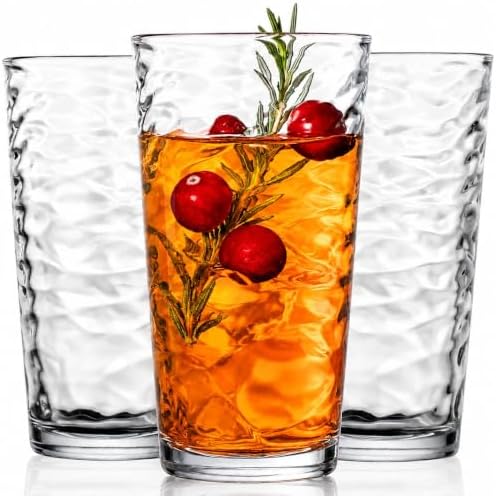Glaver's Drinking Glasses Set of 10 Highball Glass Cups