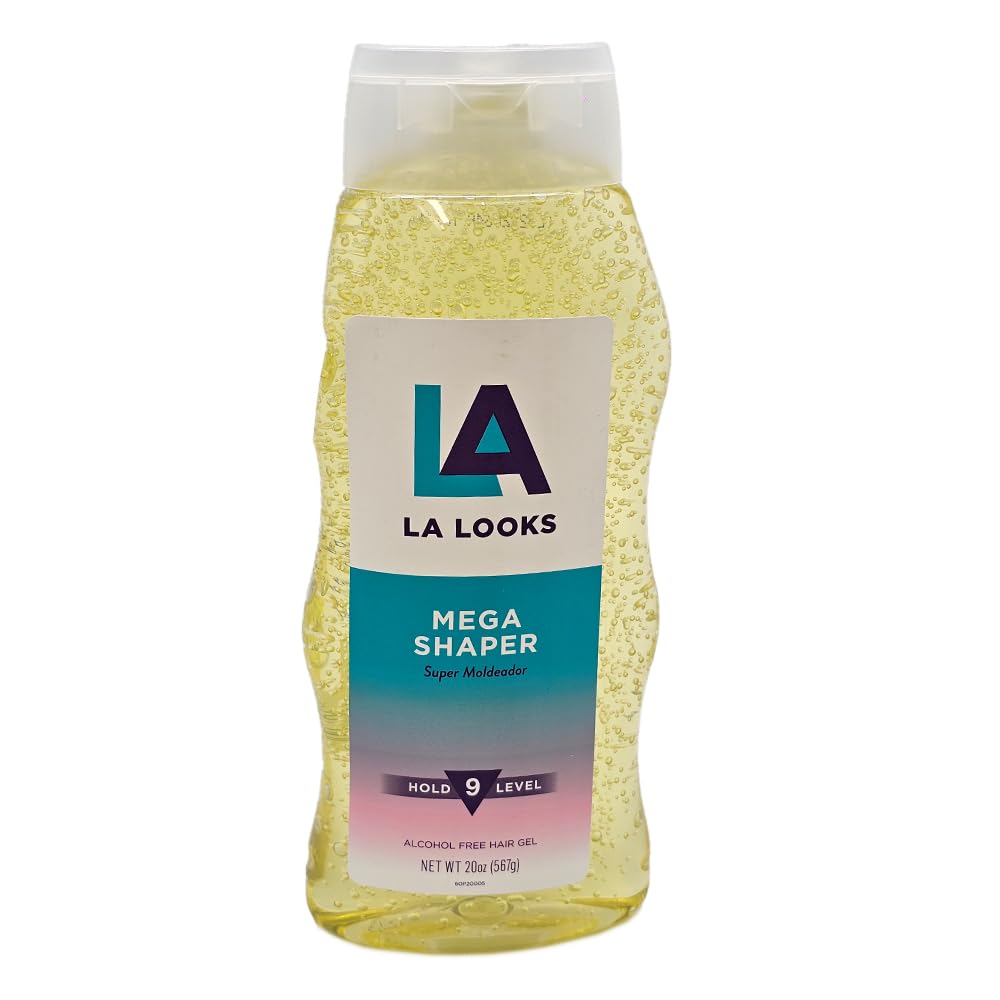 L.A. Looks Mega Shaper Hair Gel - Hold 9 Level - 20 Oz (567g)