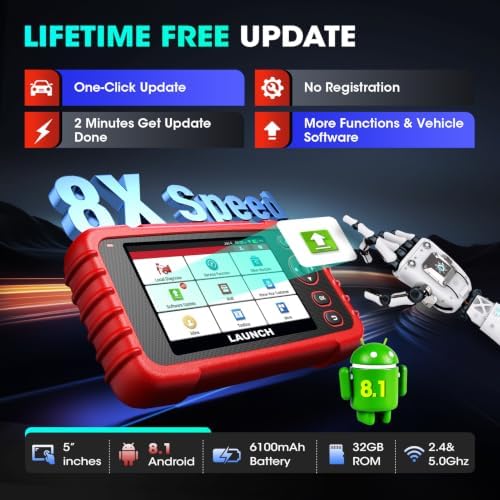 LAUNCH Scanner CRP129X V3.0 Elite,12 Resets Scan Tool, FCA SGW, CANFD/DoIP