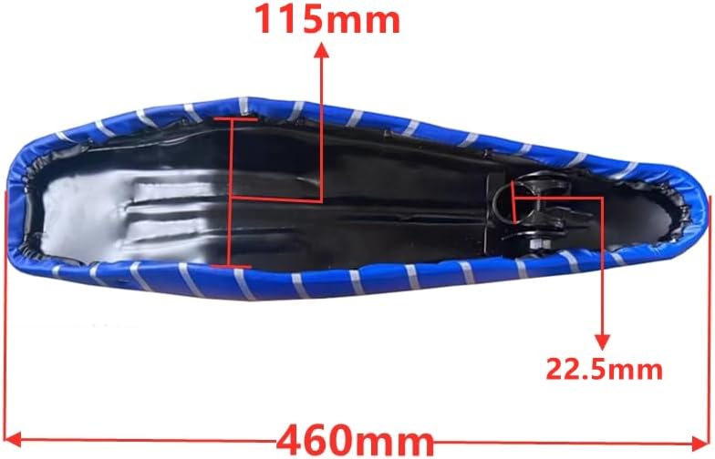 Banana Saddle Seat for Bicycle w/Frame Equipped | 2 stroke 66cc/80cc, Gas Motorized Bicycle, Tricycle, E-bike, MTB