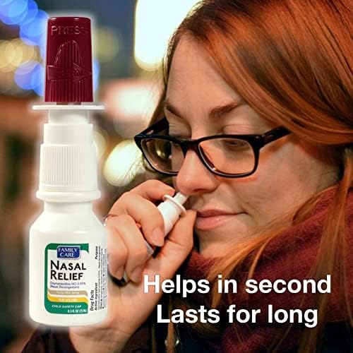 Nasal Relief Spray, Pump Mist, Anti-drip, Severe Congestion, (Oxymetazoline HCI ) 12 Hours, 3 Pack. by Assured