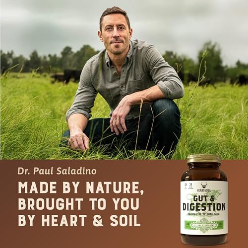 HEART & SOIL Gut & Digestion Supplement, 180 Capsules