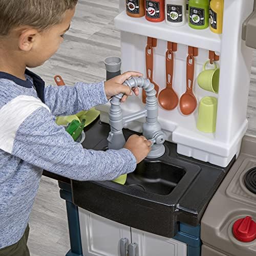 Step2 Modern Metro Kitchen Set for Kids – Includes 30+ Toy Kitchen Accessories