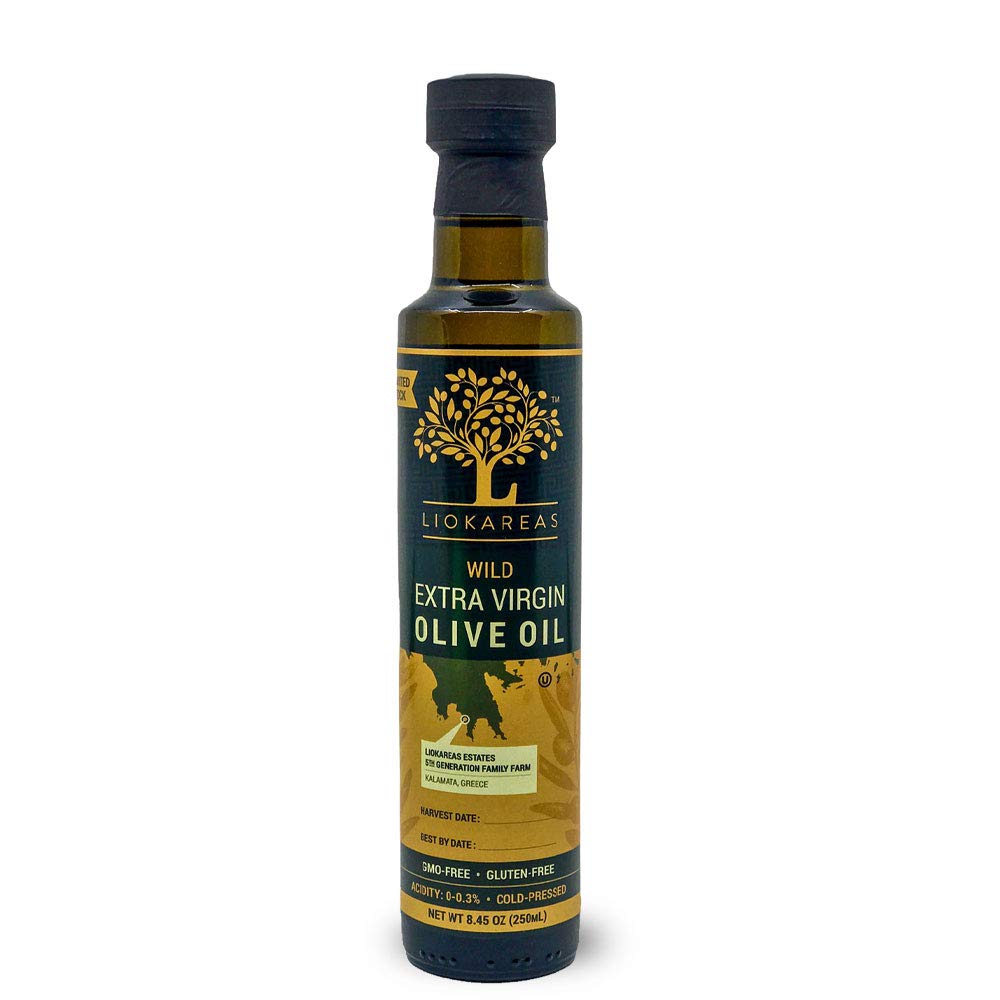 Wild Greek Extra Virgin Olive Oil - Organic - Kosher - Single Sourced - Limited Stock - Premium - Cold Pressed - Gluten Free - NonGMO - Unfiltered