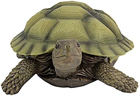 Design Toscano QM1887611 Gilbert the Box Turtle Garden Decor Animal Statue, 9 Inch, Full Color