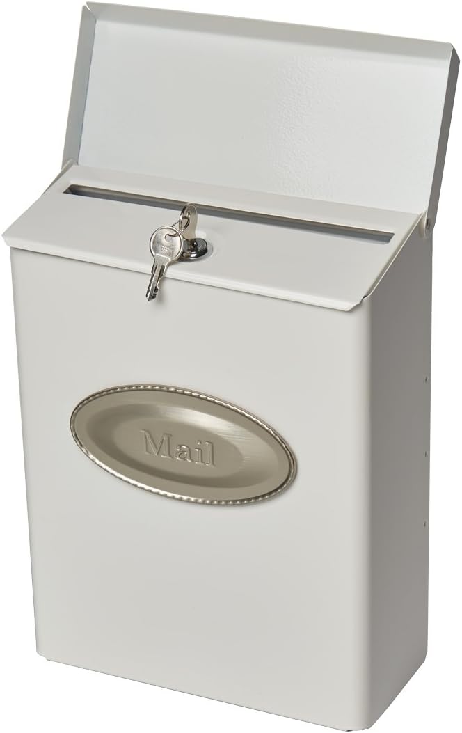 Gibraltar Mailboxes Designer Locking Medium Capacity Galvanized Steel Venetian Bronze, Wall-Mount Mailbox, DMVKGV04