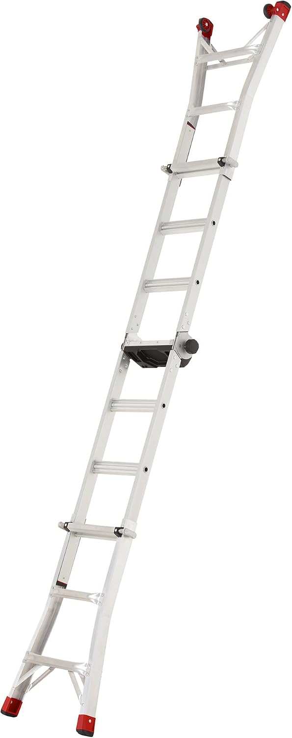Lift Ladders 18-Ft Multi-Position Aluminum Ladder, 5-in-1, 300 lb. Capacity
