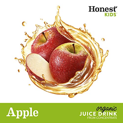 Honest Kids Organic Juice Drink, Appley Ever After, 6.75 fl oz Juice Box, Pack of 40