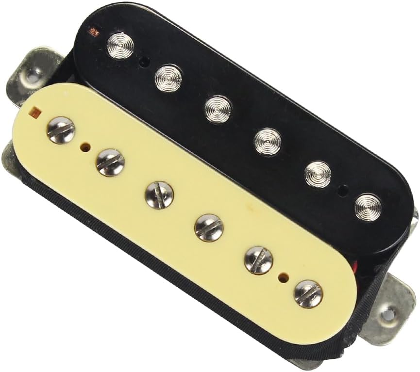 FLEOR Alnico 5 Guitar Pickup Double Coil Humbucker Pickups Neck and Bridge Set Black