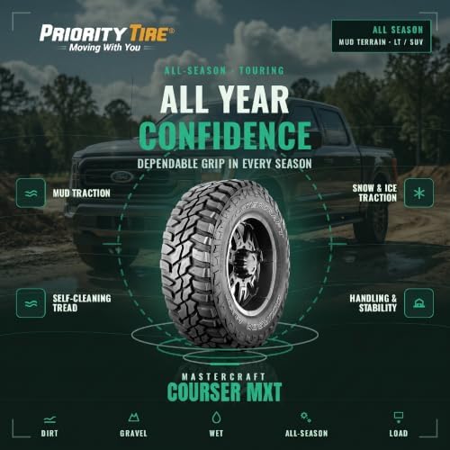 Mastercraft Courser MXT Mud Terrain Radial Tire - 31/105R15 109Q