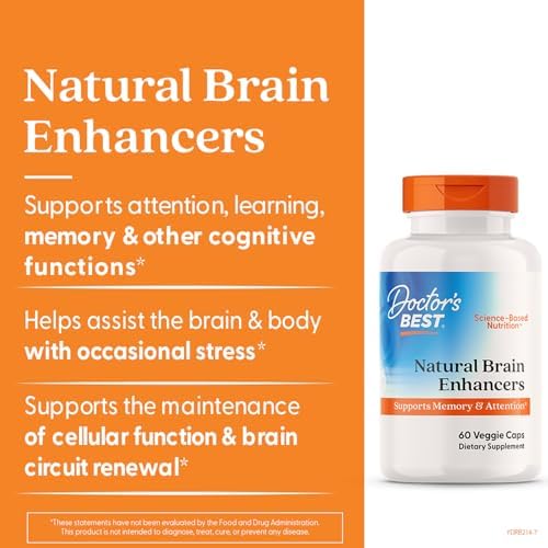 Doctor's Best Natural Brain Enhancers - Brain Health Supplement for Memory and Focus Support, PhosphatidylSerine, Alpha GPC