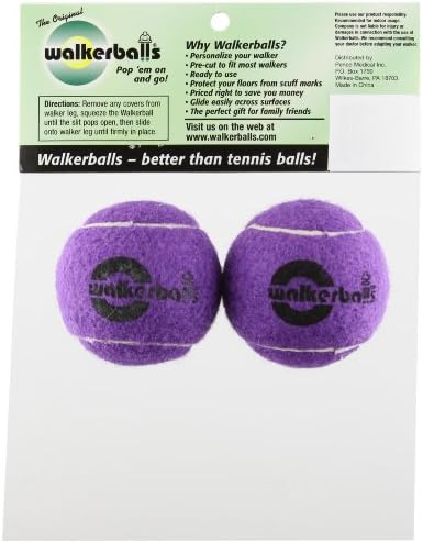 DMI Walkerballs Precut Walker Tennis Ball Glides, Fit Most Walkers, 1 Pair