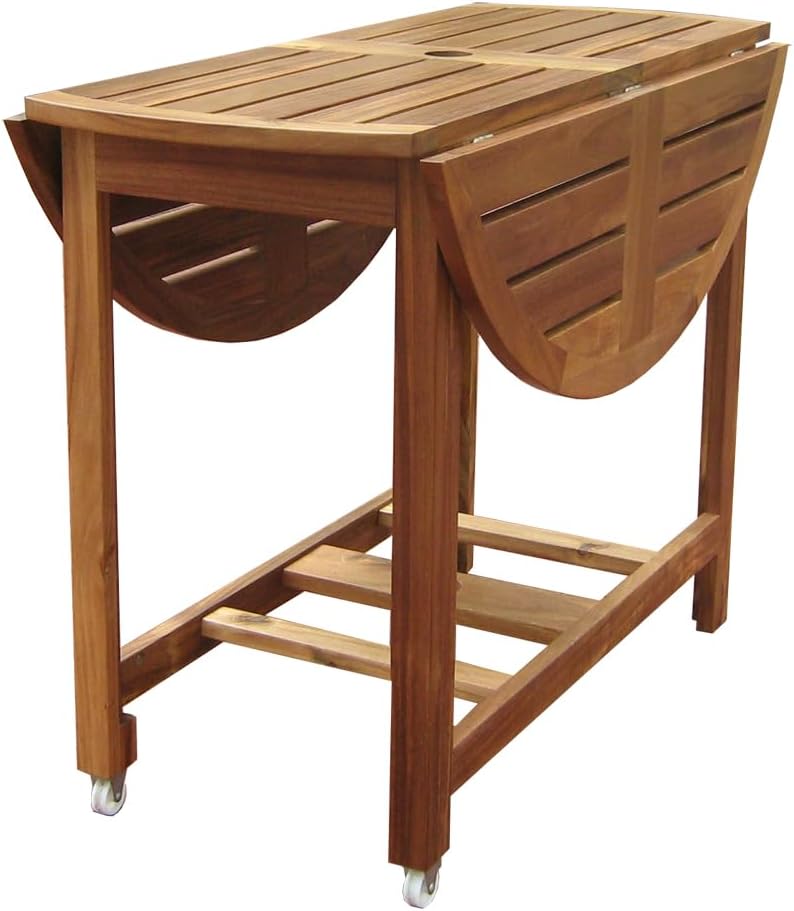 Merry Garden Acacia Folding Dining Table, Outdoor Dining Table Deck Table