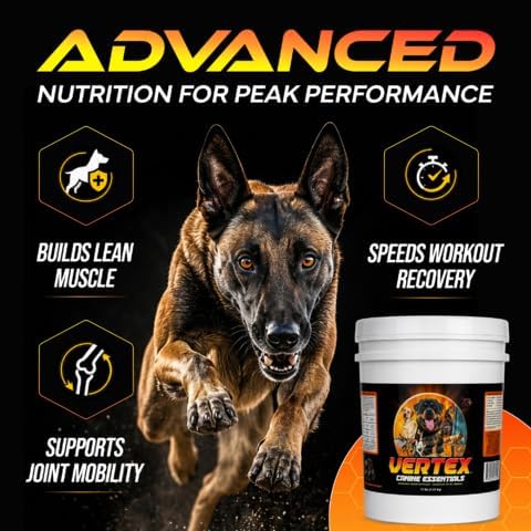Vertex Canine Essentials High-Performance Dog Supplement -Active Dogs 10lbs