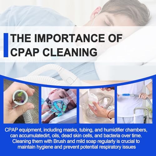 CPAP Cleaning Kit, CPAP Cleaner & CPAP Hose Cleaner Brush for CPAP Machine | CPAP Tube and Mask Cleaning Brush