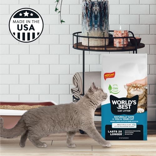 World's Best Cat Litter Lotus Blossom Scented, Odor Control, 32 lb Bag