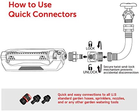 Eden 94112 3-Way Turbo Oscillating Sprinkler for Large Yard and Lawn W/Quick Connect Starter Set, Covers up to 4,300 sq. ft
