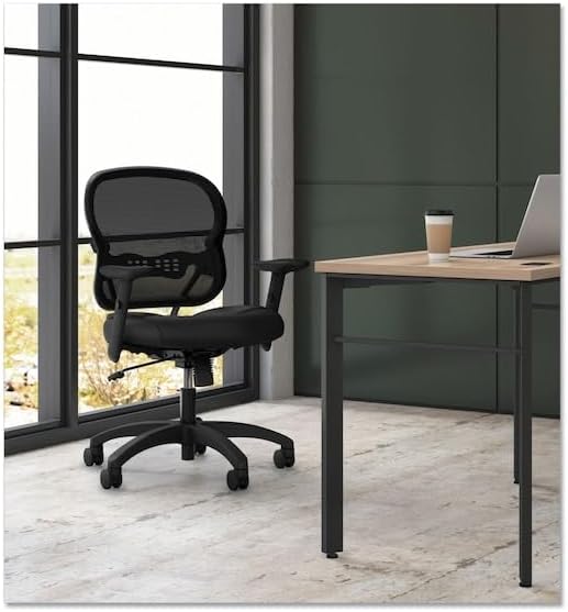 HON Wave Ergonomic Office Chair, Lumbar Support, Desk Chair, Black | High back ergonomic office desk chair with lumbar support, adjustable arms, office decor, advanced tilt for comfort